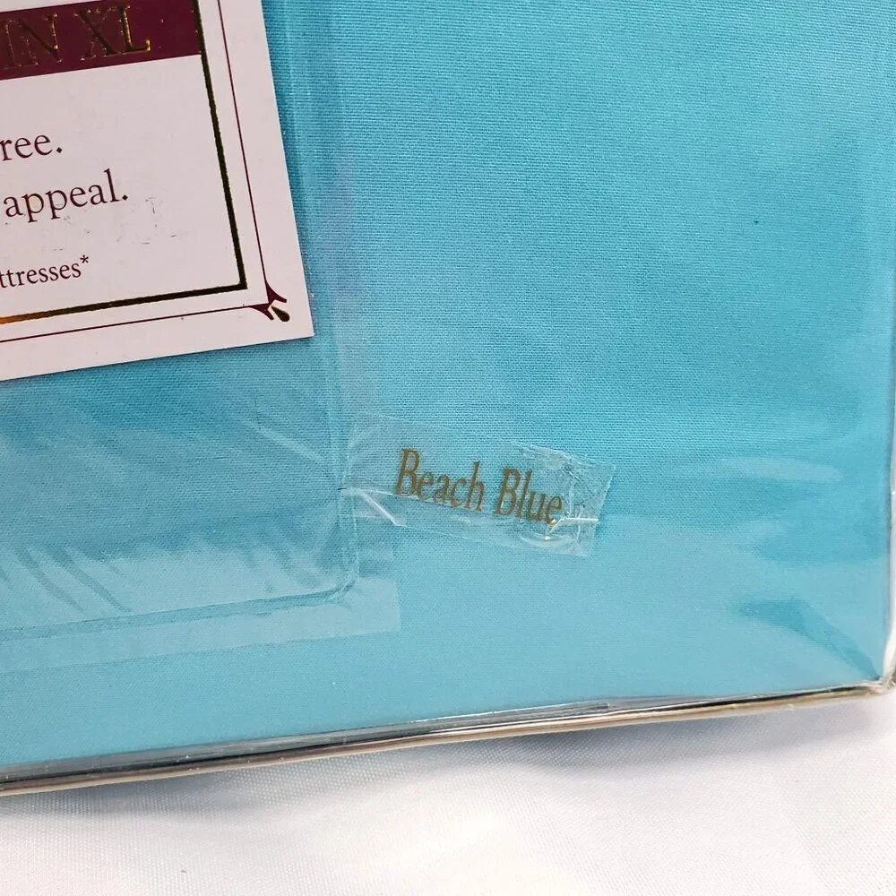 Clara Clark Premier 1800 Collection Twin XL 3-Piece Sheet Set Beach Blue NEW